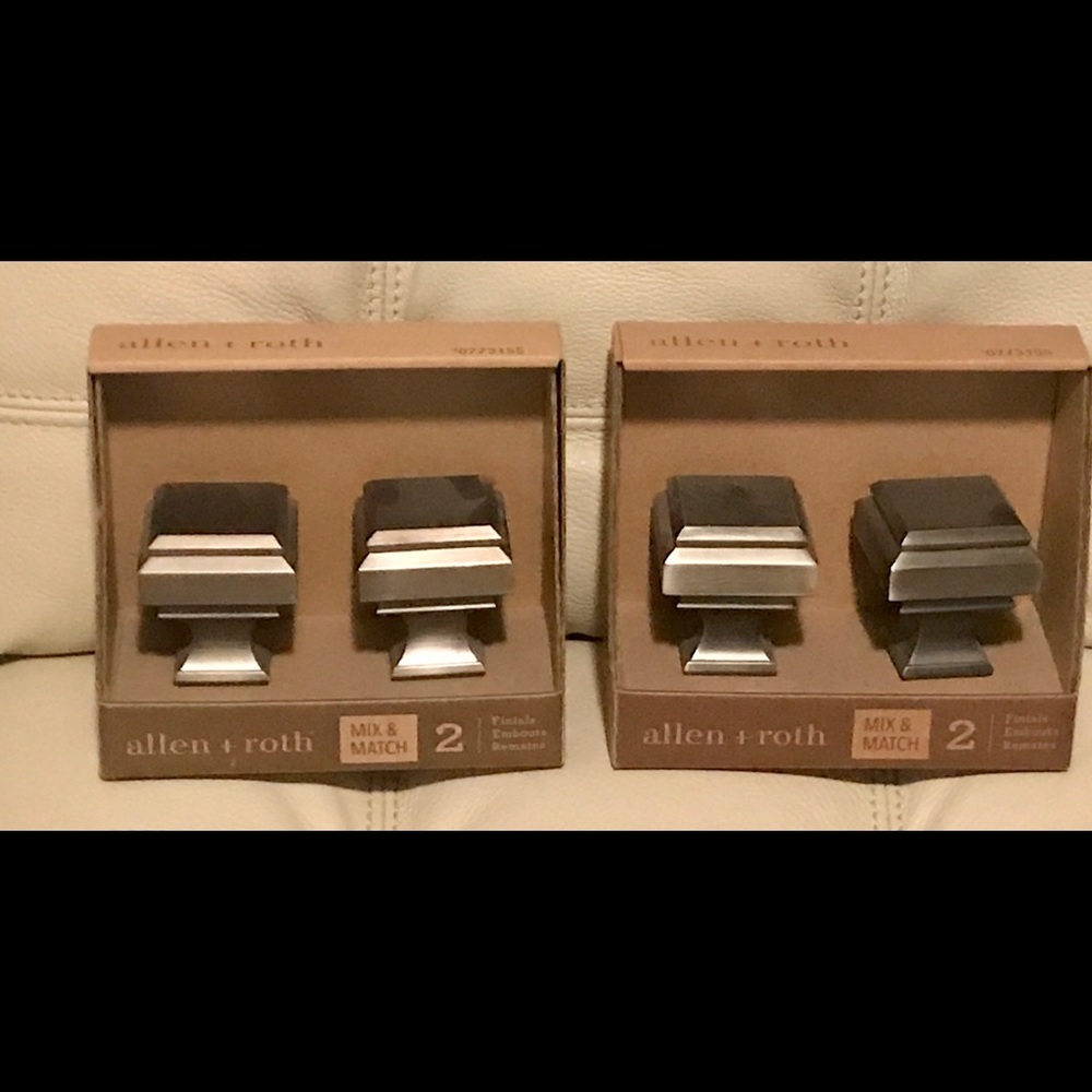 Allen+ Roth (Brushed Pewter Finish) Finials